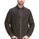 Men's Sharp Looking Vintage Leather Bomber Jacket