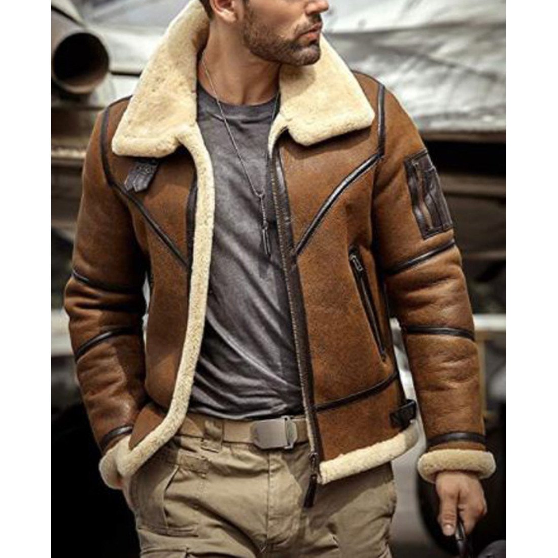 Дубленка авиатор мужская. Mens Shearling Jacket b3 Flight Jacket Sheepskin Aviator Winter Coat fur Bomber Leather Jacket. Мужская дубленка пилот Авиатор. Куртка Авиатор мужская зимняя кожаная Авиатор. Куртка Авиатор b3 мужская.