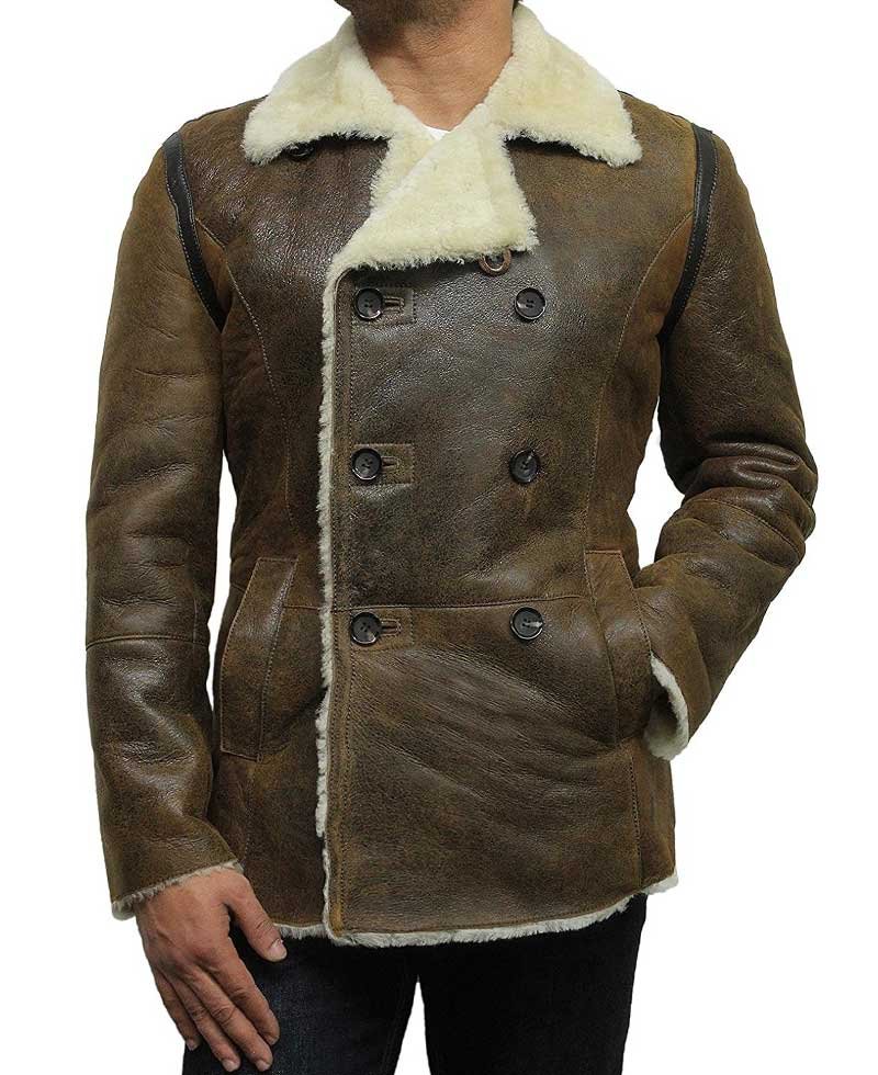 shearling peacoat