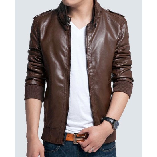 Men's Slim Fit Rib Knitted Style Jacket