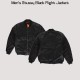 Men's Stussy Black Flight Jacket