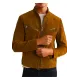 Men's Snap Tab Collar Suede Peccary Jacket