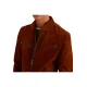 Men's Snap Tab Collar Suede Peccary Jacket