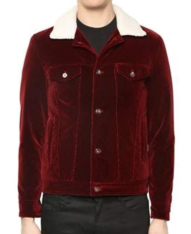 red jacket fur collar