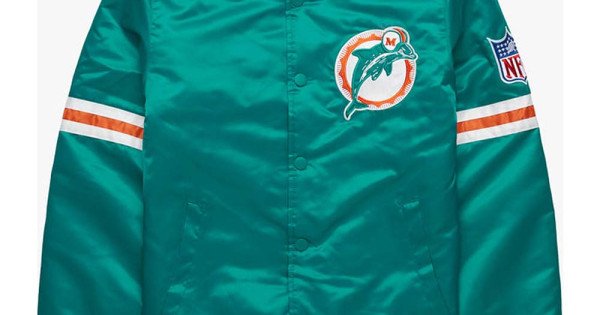 Miami Dolphins 90s Bomber Satin Jacket