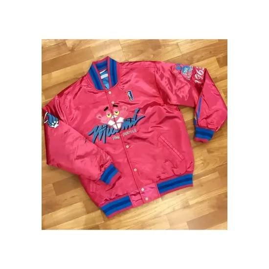 Miami Pink Panther Varsity Jacket