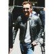 Michael Fassbender Street Style Black Leather Jacket