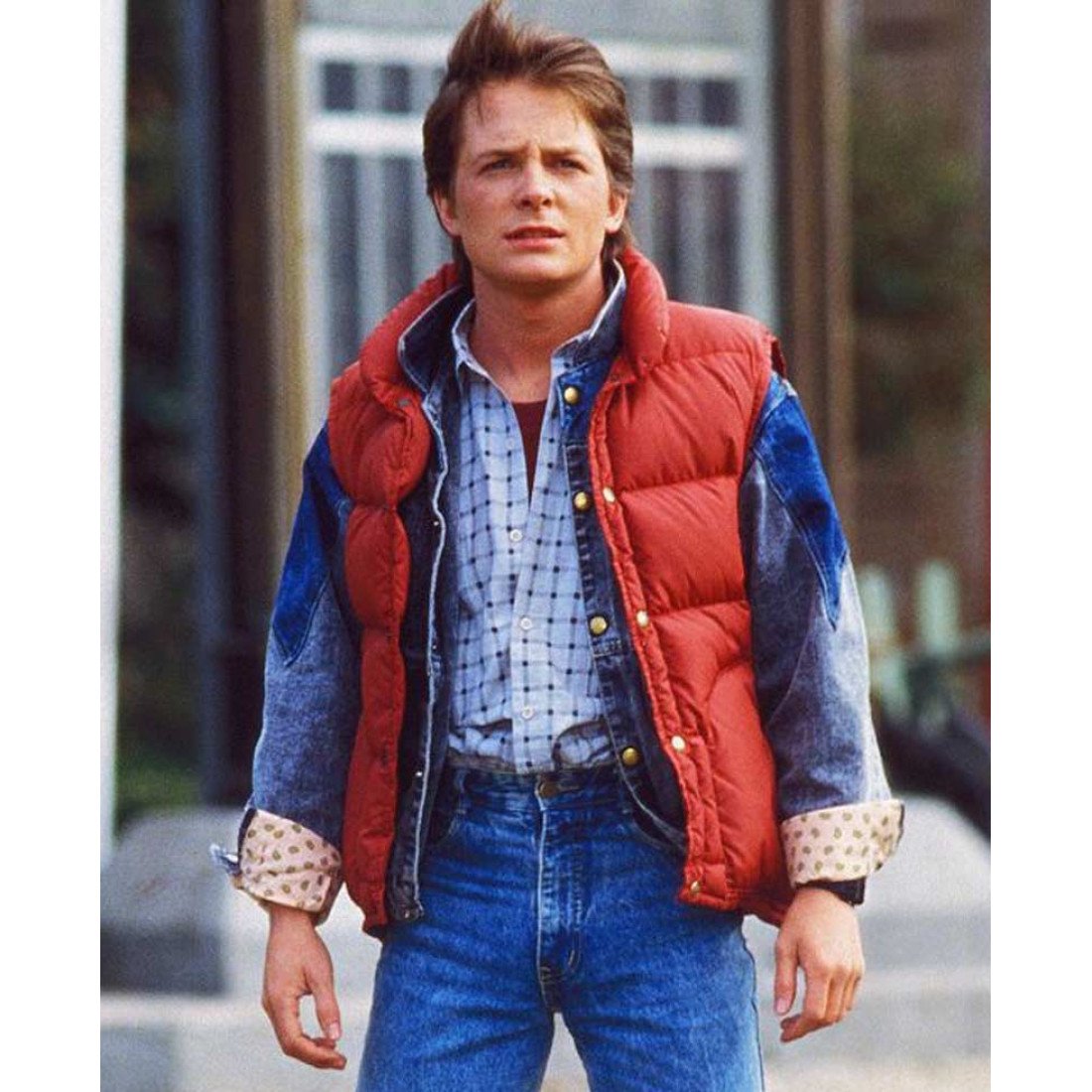 Michael J Fox Back To The Future Marty Mcfly Vest - Films Jackets