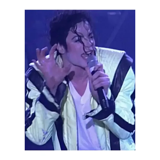 Thriller MJ White Leather Jacket