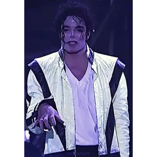 Thriller MJ White Leather Jacket