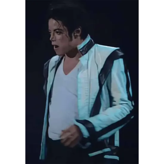 Thriller MJ White Leather Jacket