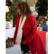 Rukiya Bernard Christmas in Evergreen Red Coat