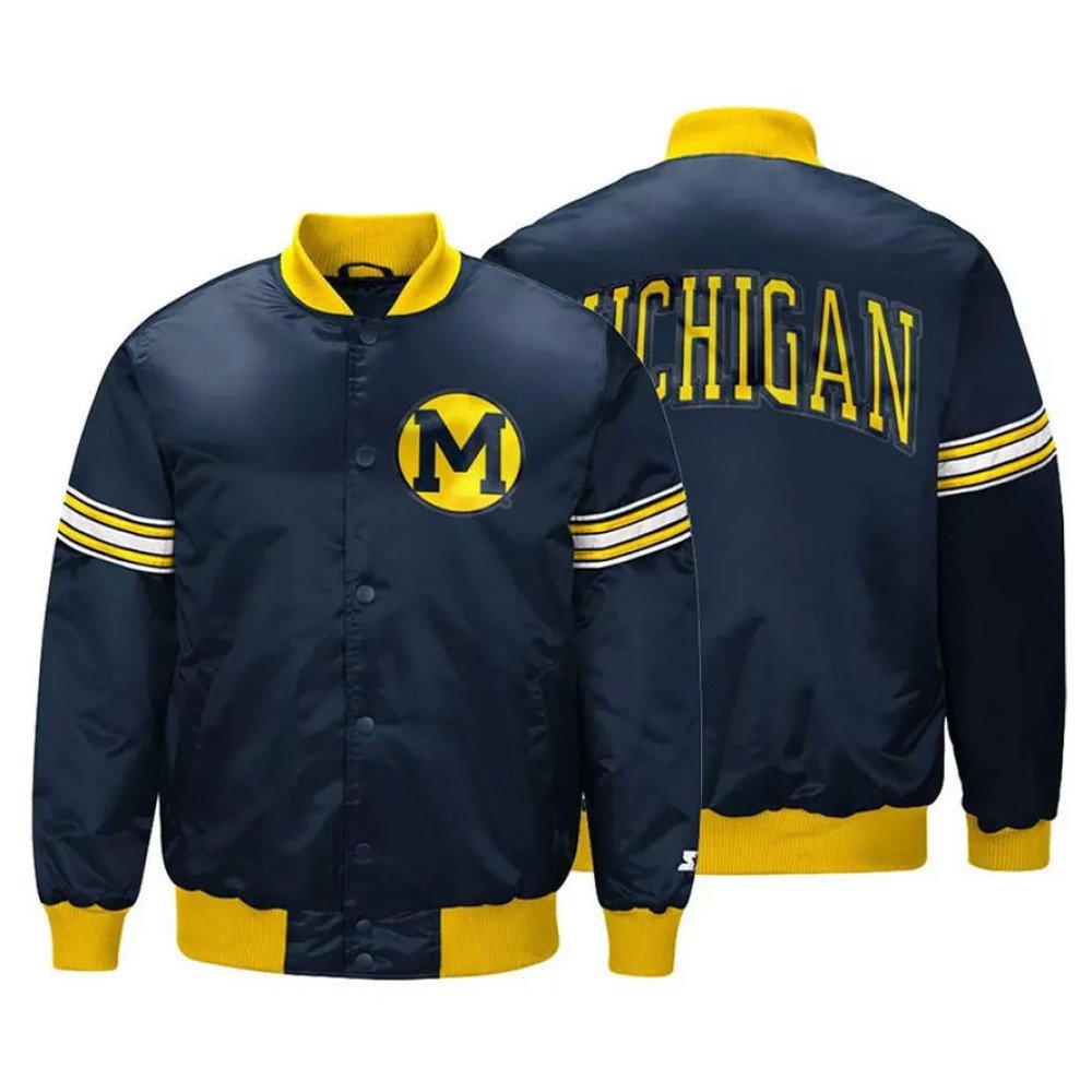 Michigan Wolverines Draft Pick Varsity Jacket - Filmsjackets