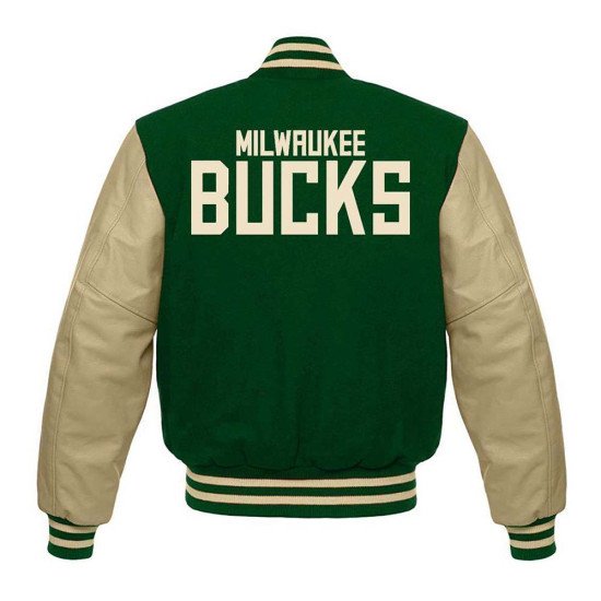 Bomber Green Milwaukee Bucks Satin Jacket - HJacket