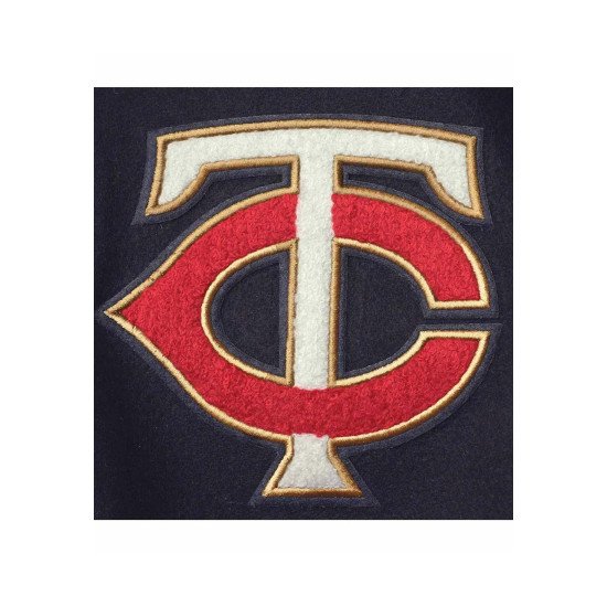 Minnesota Twins Navy Blue Letterman Jacket