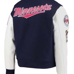 Minnesota Twins Navy Blue Letterman Jacket