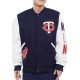 Minnesota Twins Navy Blue Letterman Jacket