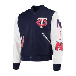 Minnesota Twins Navy Blue Letterman Jacket