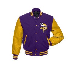 Minnesota Vikings Purple Varsity Jacket