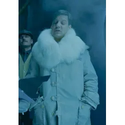 Money Heist S05 Palermo White Shearling Coat