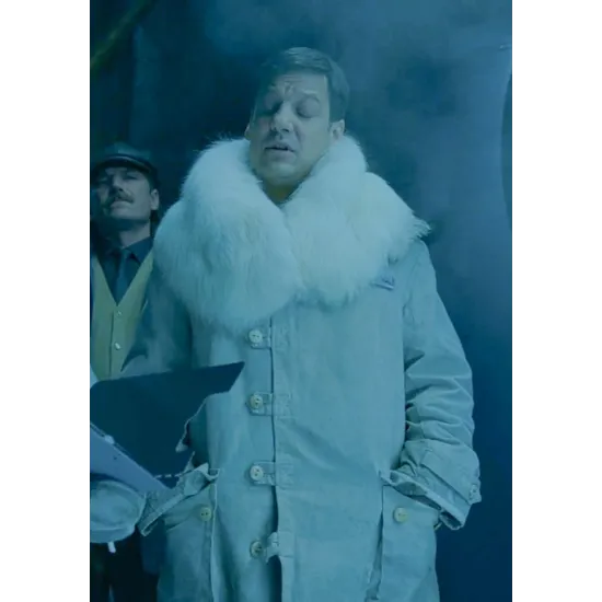 Money Heist S05 Palermo White Shearling Coat