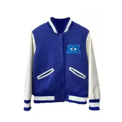 Monsters University Sulley Blue Varsity Jacket