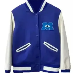 Monsters University Sulley Blue Varsity Jacket