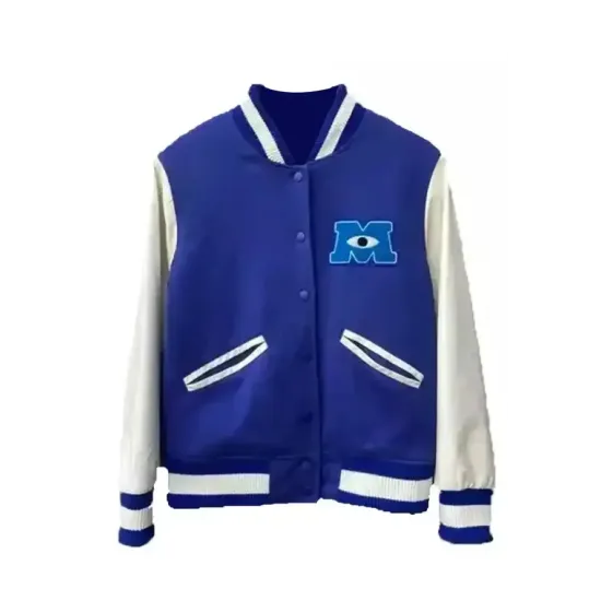 Monsters University Sulley Blue Varsity Jacket