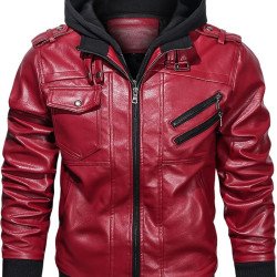 Motorcycle Hood Crew Jacket