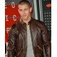 Nick Jonas Brown Leather Jacket