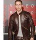 Nick Jonas Brown Leather Jacket