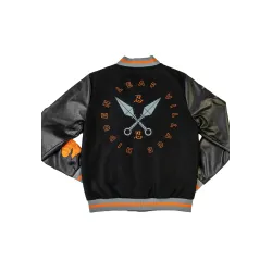 Naruto Hidden Leaf Black Varsity Jacket