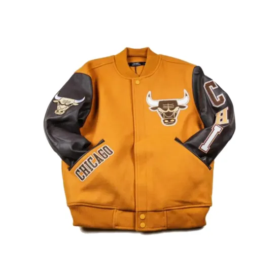 NBA Chicago Bulls Brown Varsity Jacket