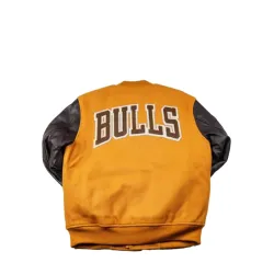 NBA Chicago Bulls Brown Varsity Jacket