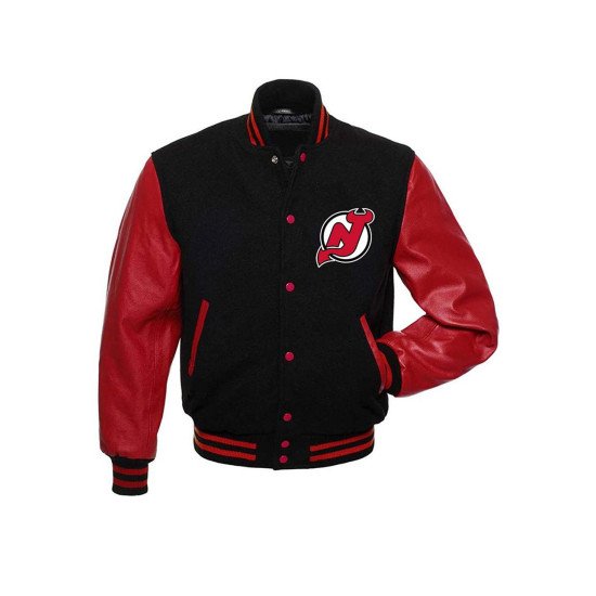 New Jersey Devils Black Varsity Jacket