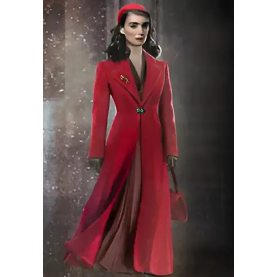 Nightmare Alley Molly Red Trench Coat