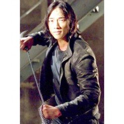 Ninja Assassin Rain Black Leather Jacket