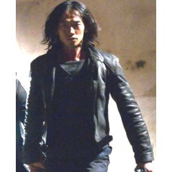 Ninja Assassin Rain Black Leather Jacket