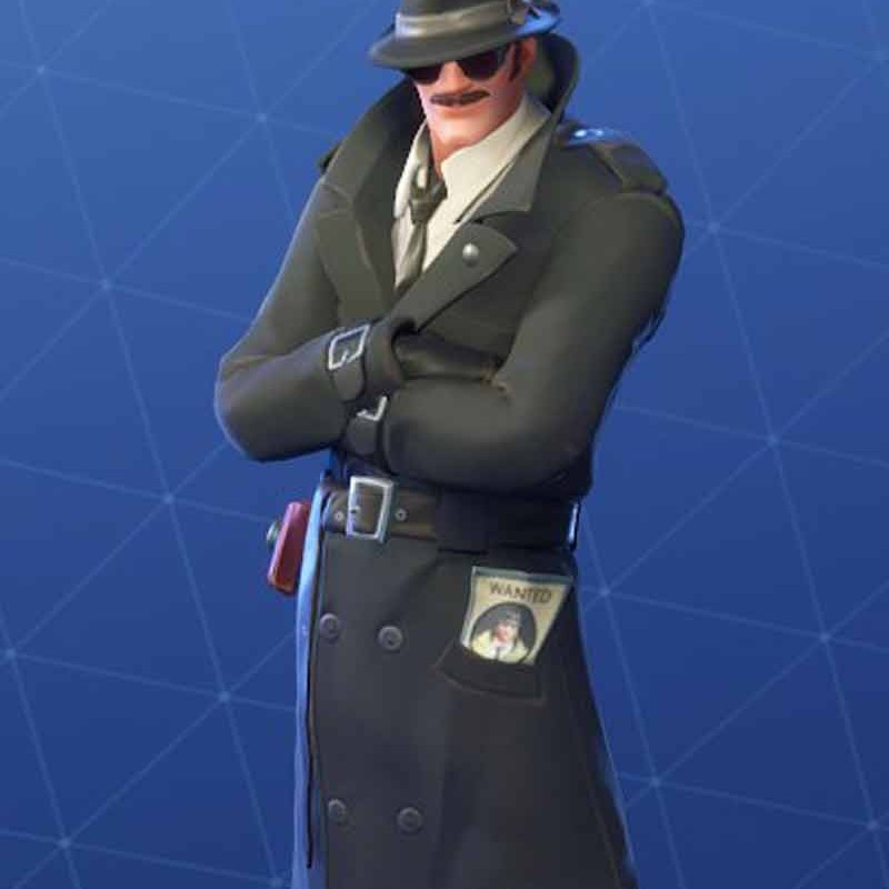 Noir Skin Fortnite Trench Coat