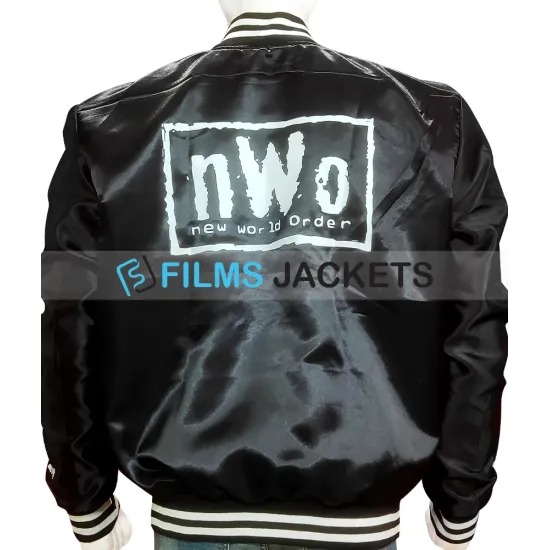 Men's Black Bomber New World Order Jacket