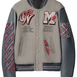 Off White Ac Milan Varsity Jacket