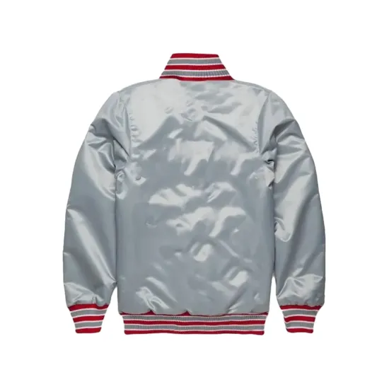 Ohio State Buckeyes Grey Varsity Jacket