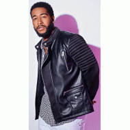 Omarion Grandberry Love & Hip Hop Hollywood Black Leather Jacket