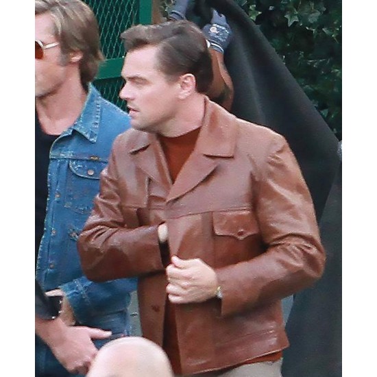 Once upon a time in hollywood leather jacket best sale