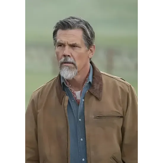 Outer Range Josh Brolin Brown Cotton Jacket