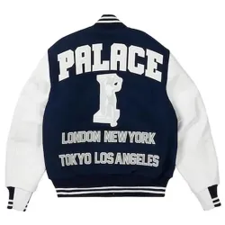 Palace Greek Navy Blue Varsity Jacket