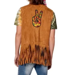 Peace Hippie Fringe Vest