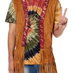 Peace Hippie Fringe Vest