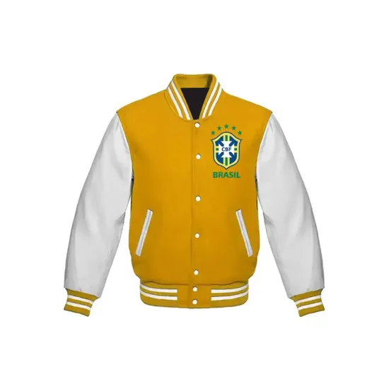 Pele Signature Number 10 Varsity Jacket