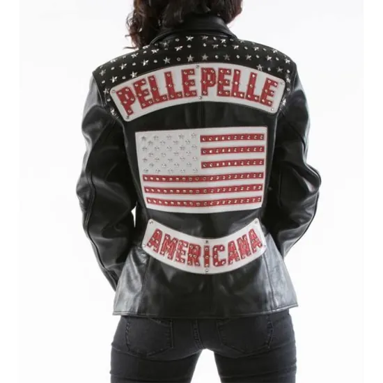 Pelle Pelle Americana Black Leather Black Jacket